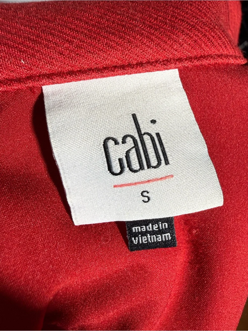 CAbi Red Button-Front Pea Coat - Picture 6 of 8